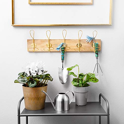Homarden 30oz Metal Indoor Outdoor Plant Watering Can for House Plants (Stainless Steel) - Thumbnail 3