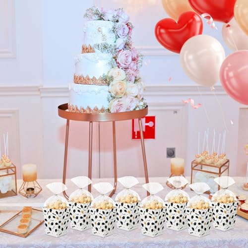 Image of CHENGU 100 Set Graduation Popcorn Boxes Class of 2026 Party Favors Supplies, Mini Paper Popcorn Containers Bucket Graduation Candy Box with Clear Treat Bags and Ties, 2.2 x 4.2 x 3