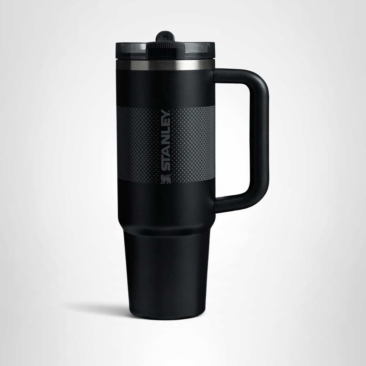 STANLEY Quencher ProTour Flip Straw Tumbler with Leakproof Lid | Built-In Straw & Handle | Cupholder Compatible for Travel | Insulated Stainless Steel Cup | BPA-Free: 14 Ounces Black Fade