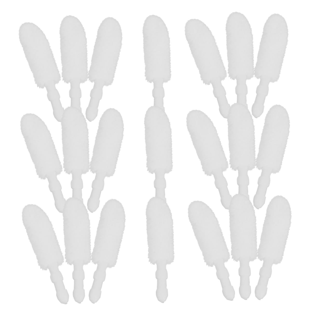 FRCOLOR 500pcs Disposable Lip Brush Heads Replacement Flocking Lipstick Brush for Lipstick Lip Gloss Makeup Applicator