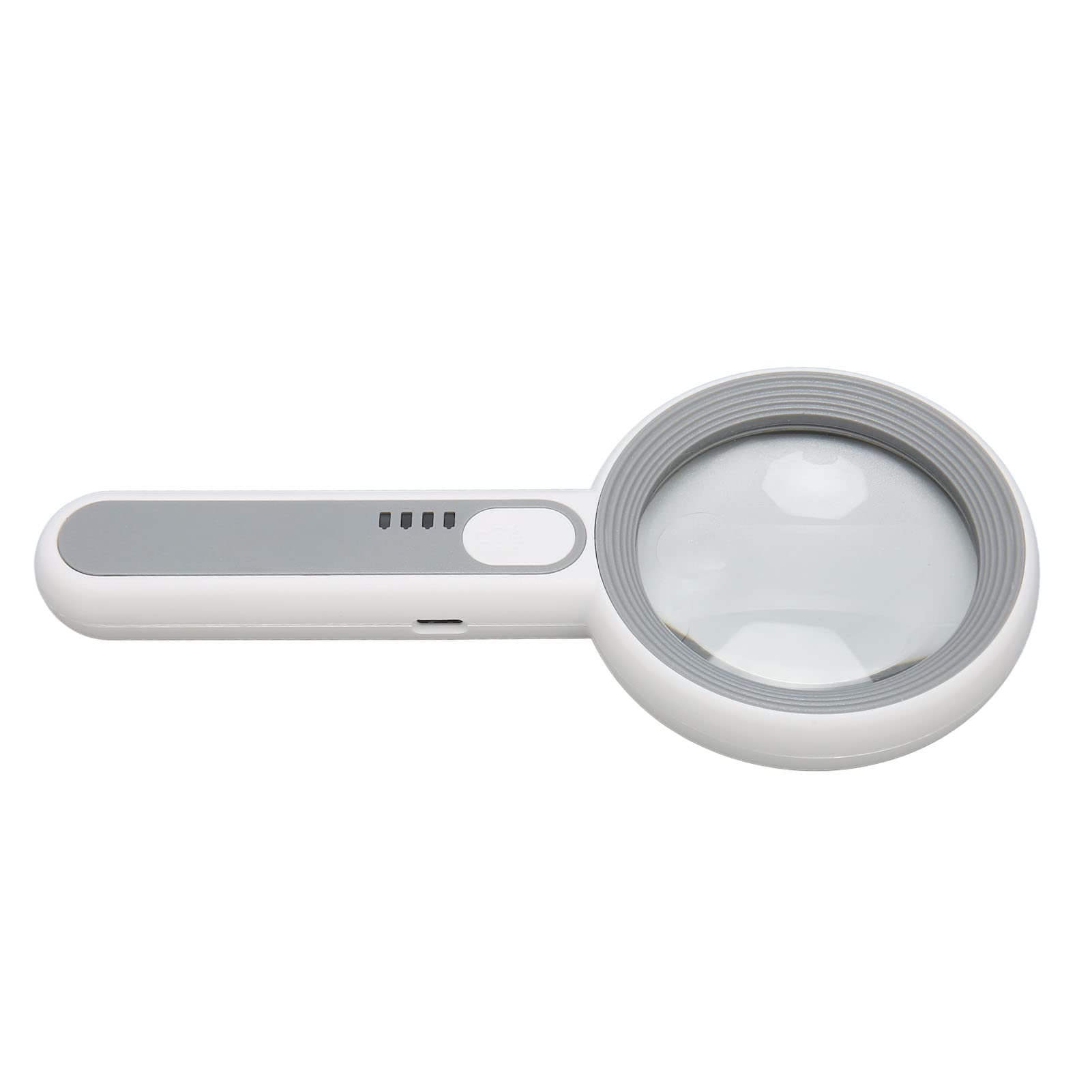 Lupa LED de mano recargable con lente óptica portátil para lectura de baja visión