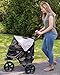Pet Gear No-Zip AT3 Pet Stroller for Cats/Dogs, Zipperless Entry, Easy One-Hand Fold, Jogging Tires, Removable Liner, Cup Holder + Storage Basket, 1 Model, 2 Colors