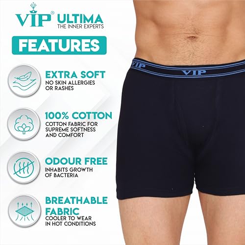 Image of VIP Men's Cotton Interlock Trunks (Pack of 5) Color May Vary
