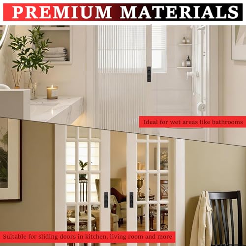 Tirador de borde para puerta corredera de 4 pulgadas, acero inoxidable 304, negro, 1 unidad para cocina, sala y baño miniatura 5