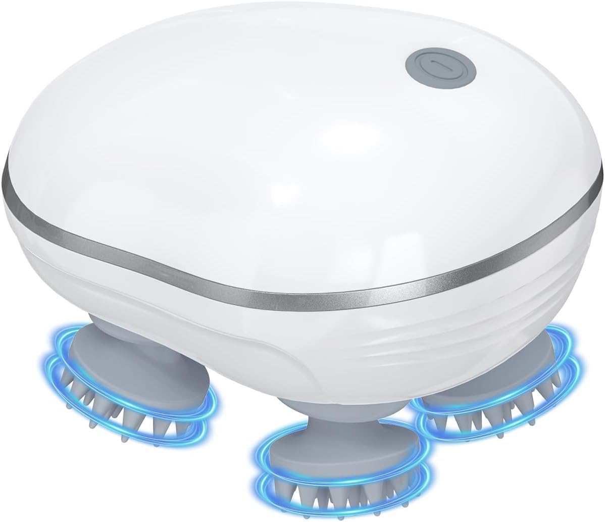 Keiby Citom Electric Head, Scalp Massager | Advance Red Light Therapy for Boost Growth Fall Control Therapy | 3 Speed Mode Handheld,Portable,Scalp Scratcher Body Massage for Growth,Deep Clean & Stress Relaxation