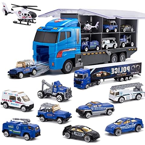SWUNXION Police Die-Cast Transport Truck Set Cover