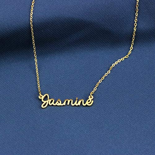 Women Jewelry Name Necklace Big Initial Gold Plated Best Friend Girls Women Gift For Her Angel #TOP4