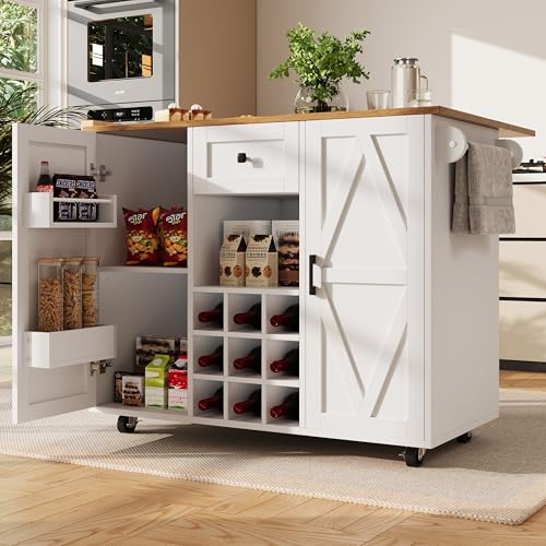 Moderna isla de cocina, armario de cocina, armario buffet, carro comedor con vetas de madera, armario buffet, mesa de comedor multifuncional con espacio de almacenamiento, carrito de comedor con
