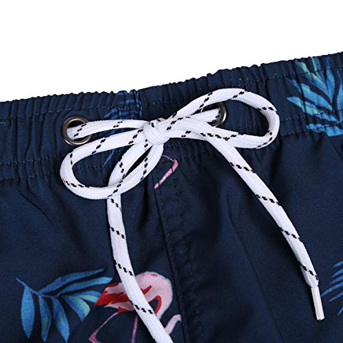APTRO Short de banho feminino casual roupa de banho de praia secagem rápida cintura elástica, 13-fla