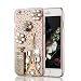 iPhone 6 Case,iPhone 6S Case,New Fashion Handmade Bling Crystal Pearl Rhinestone Diamond Transparent Hard Case Cover for Apple iPhone 6 6S 4.7-inch (Eiffel Tower No. 1 Perfume)