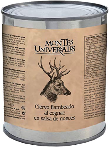 Ciervo flambeado al cognac en salsa de nueces Montes Universales (865g) Cover