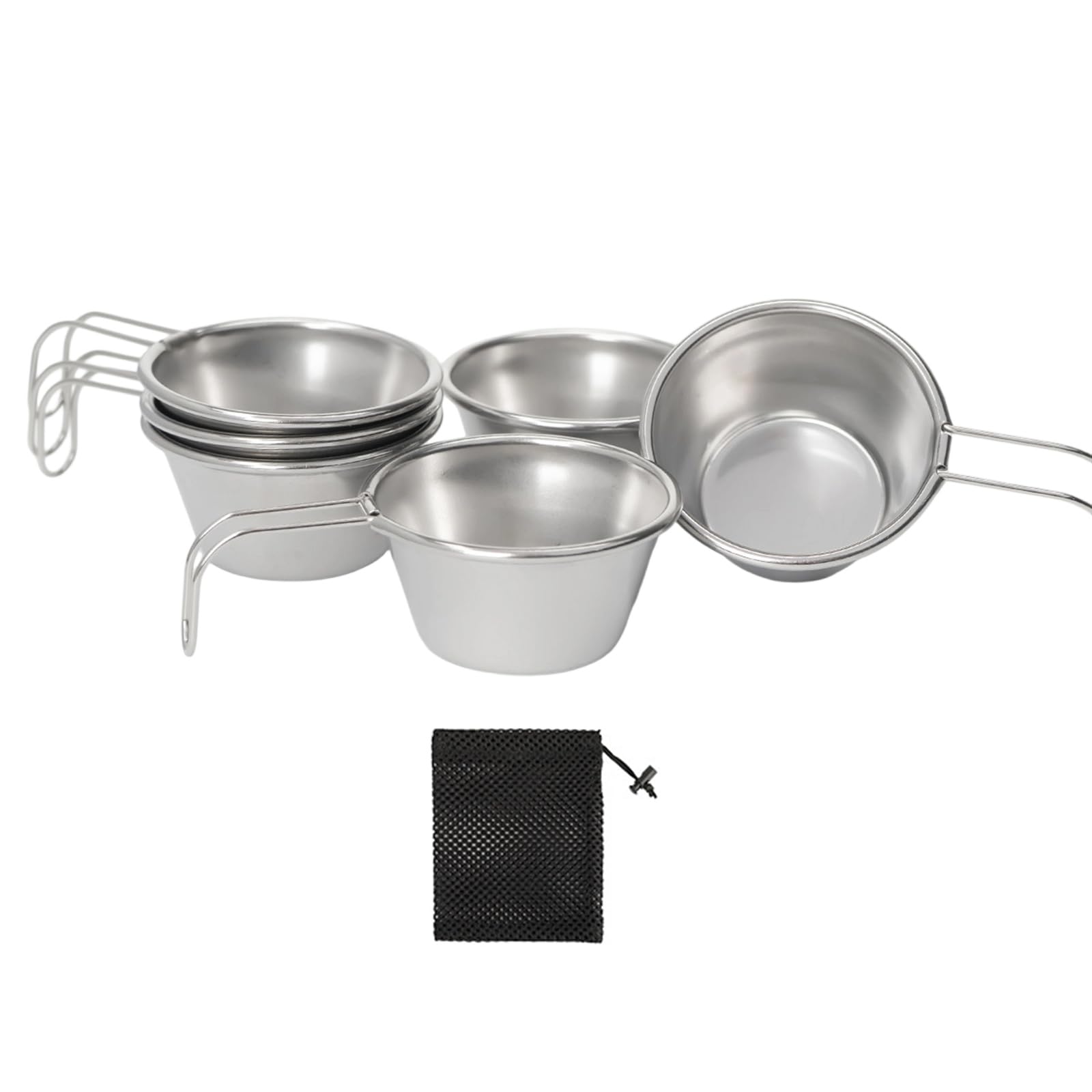 Tasse de camping en acier inoxydable avec bords roulés antirouille