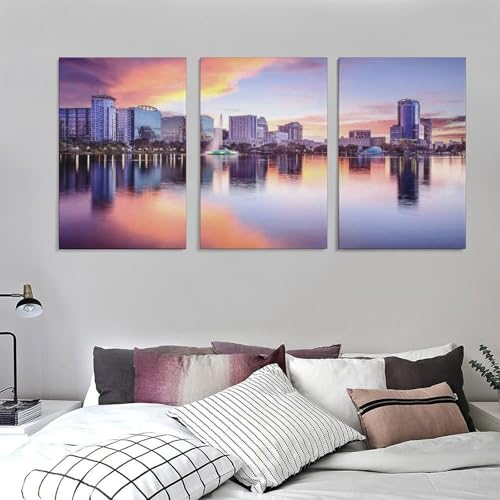 Impression sur toile Orlando d'horizon décorative 50x75 cm - 5