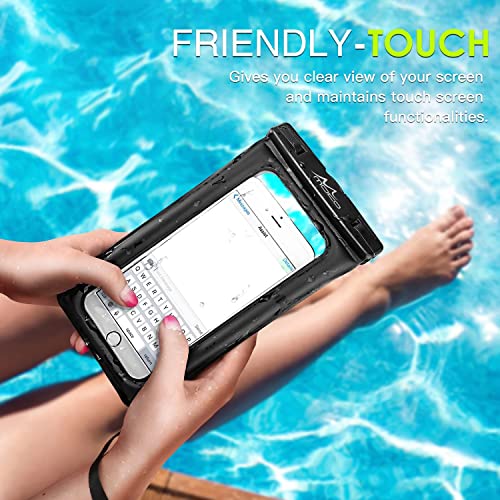 Moko Floating Waterproof Phone Pouch Holder, Floatable Phone Case Dry Bag With Lanyard Armband Compatible With Iphone 14 13 12 Pro Max/11 Pro, Xr/Xs Max,8/7/Se 3,Samsung S21/S10/S9/S8 #TOP3