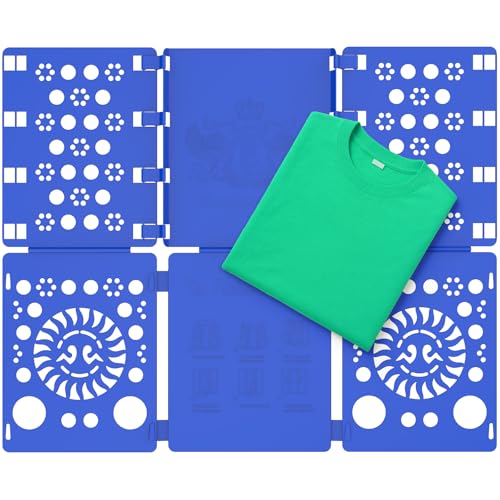 BoxLegend Shirt Folder Board Tshirt Clothes Folder Folding Board Durable Laundry Sorter Helper Liner, Blue