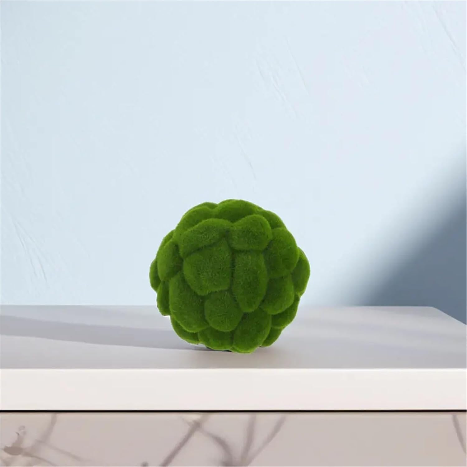 Artificial Moss Rocks Decorative 2 Pcs 10Cm Artificial Moss Rocks Faux Greenery Ball Low Maintenance Odorless Decorative Mossy Centerpiece for Indoor Outdoor
