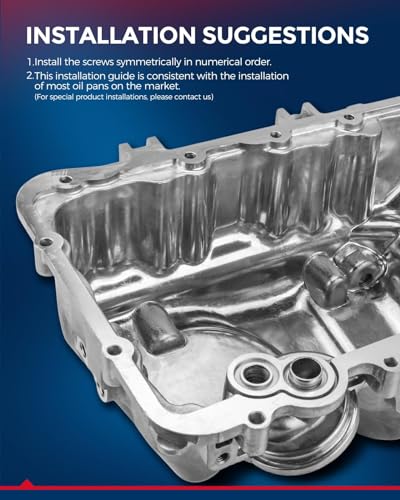 Image of KAX 264-378 Engine Oil Pan Fit for Chevrolet Cruze 1.4L 2011-2015, Chevrolet Trax 2015-2021, Encore 2013-2021, Sonic 1.4L 2012-2020,Cruze Limited 1.4L 2016