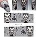 Halloween Nail Stickers Day of the Dead Nail Art Accessories Decals 25 Sheets Ghost Skull Eye Clown Hulk Water Transfer Nail Art Stickers for Halloween Party Supply Fingernails Toenails Decorations