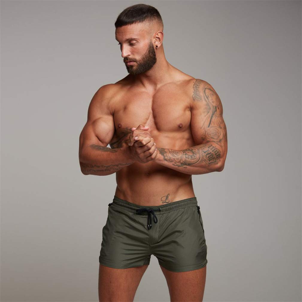Bañadores de natación, Pantalones Cortos de los Hombres de Secado rápido Playa Surf Corriendo Pantalones Cortos de natación Boxeadores Calzoncillos