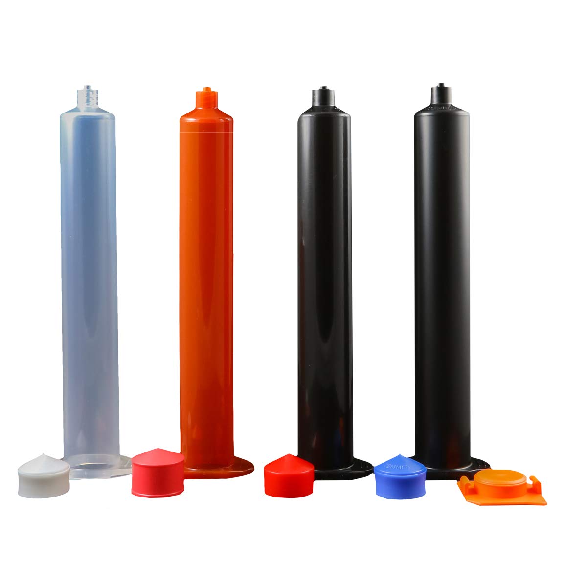 Jensen Global JG50A-15-ESDK 50 cc Air Syringe & Stopper Kit White PE Stopper with Tip & End Caps Box of 15