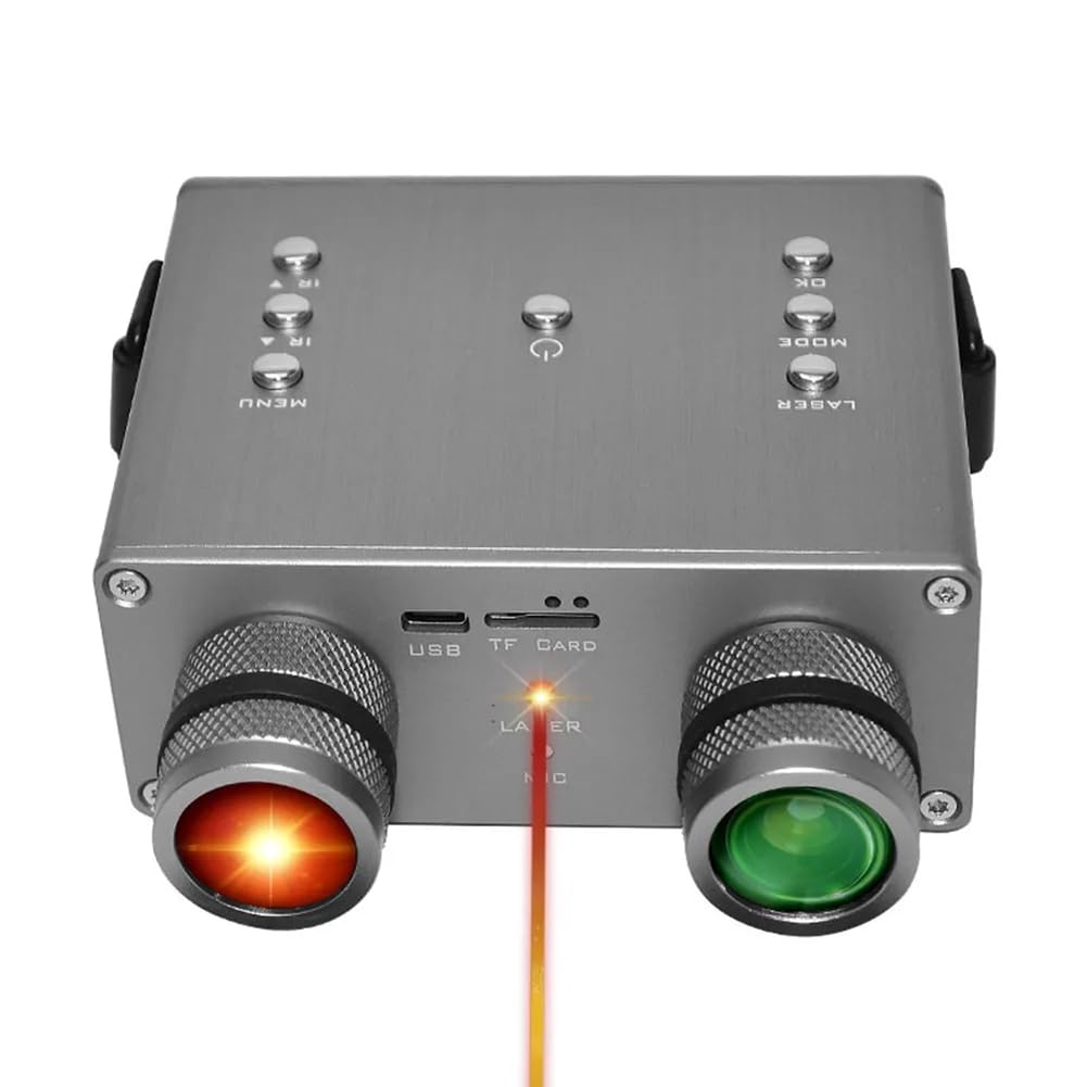 Loufy 4K Digital Infrared Night Vision 600M Night Vision in Total Darkness Day Night 8X Binoculars for Outdoor Camping Observation (Grey) Easy to Use