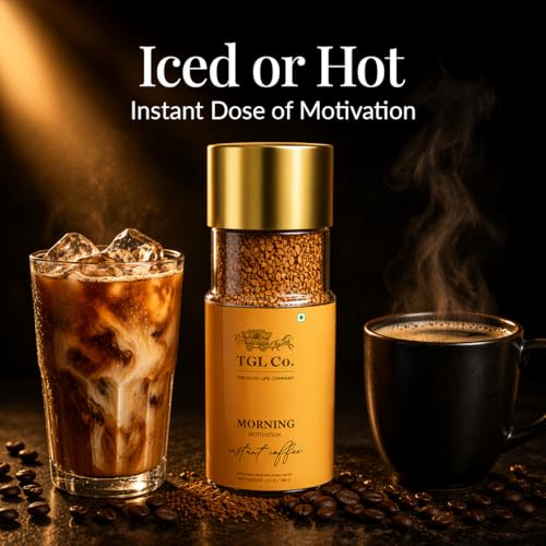 Image of TGL Co. Morning Motivation Instant Coffee 100% Arabica Freeze Dried (100 Gm) | Anti Oxidant | Boost Energy | No Artificial Flavour