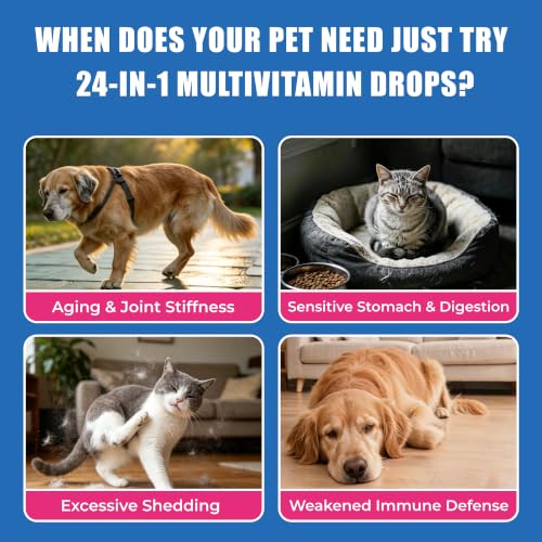 Just Try 24-in-1 Multivitamin Drops, Dog&cat Vitamins and Supplements,120ml - Image 2