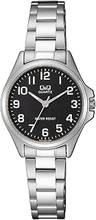 Womens Analogue Quartz Watch with Stainless Steel Strap QA07J205Y
