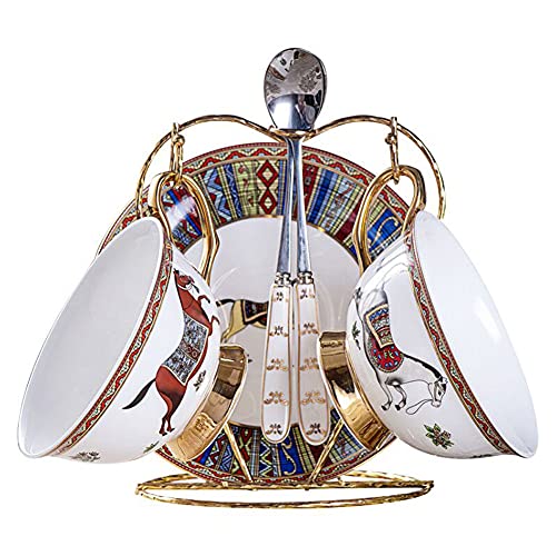 エルメスクラシックカップディッシュセットコーヒーカップ手作りの骨中国コーヒーカップ2pc,1,M