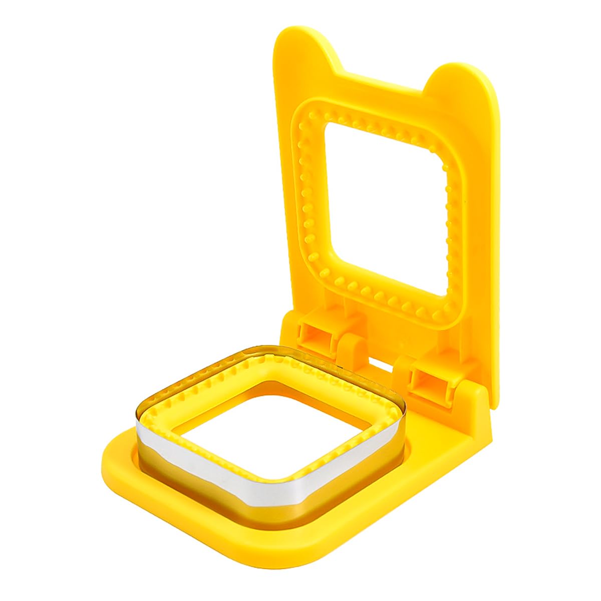 Sandwich Cutter and Sealer Stainless Steel Square Sandwich Maker DIY Toast Sandwich Bread Cutter(Yellow)-picture-23