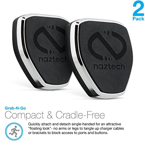 Naztech MagBuddy Anywhere Magnetic Mobile Device Mount Holder. Residue-free Adhesive Metal Plate Comaptible