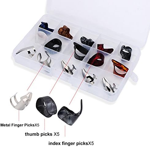 Minkissy Gitarren Fingerpicks Set - Für Akustikgitarre & Banjo