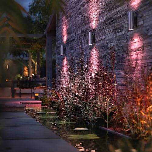 Philips Hue Appear Außen-Wandleuchte, Außenbeleuchtung, Silber – Ansicht 5