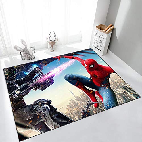 WXWIN Marvel Avengers Spiderman Tapis d'hiver Tapis Salon Chambre Table Basse Tapis,50x80