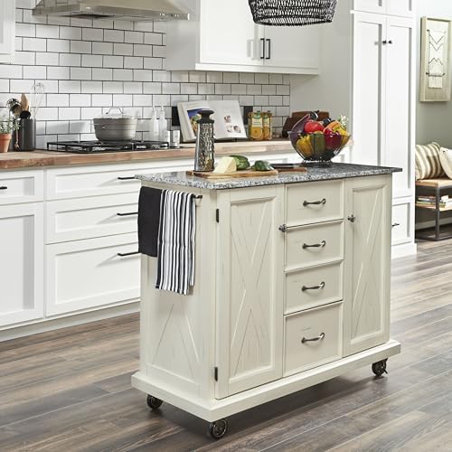 Image of Seaside Lodge Granite Top Kitchen Cart by homestyles