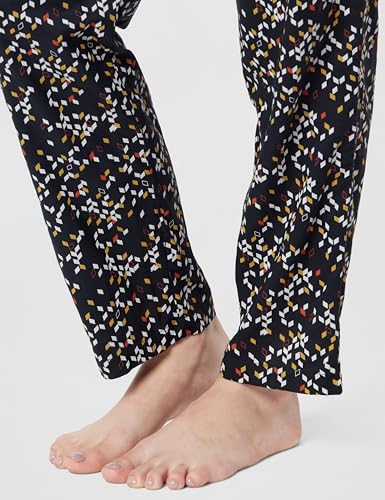Image of Van Heusen Women's Printed Lounge Pants | Drawstrings & Side Pockets | Ultra Soft Fabric | Relaxed Fit | At home pyjamas | Everyday Comfort | Printed | Style 55306 | Available in Pack of 1 & 2