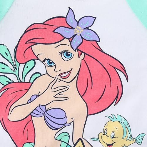 Image of Disney Princess Frozen Minnie Mouse Girls Short Sleeve T-Shirt and French Terry Shorts Set for Toddlers to Big Kids