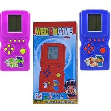 MJ Ragav Hand Video Game Pack of 1 Pcs multicour for Kids Play Birthday Return Gift Boys/ Girls (( Video Game 1 Pcs )) Wisdom Brick Game for Kids ( Color May Vary)