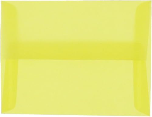 JAM PAPER A2 Translucent Vellum Invitation Envelopes - 4 3/8