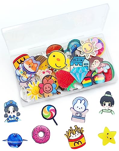 Cinvo 40 Pcs Acrylic Pins Bulk Decoration Cute Cartoon Pins Lapel Pin Set Locking Pins Backs Brooch Badge Bar Pins for Backpack Bags Clothing Jackets Hats Caps DIY Crafts(40 Assorted Styles) Cinvo 40 Pcs Acrylic Pins Bulk Decoration Cute Cartoon Pins Lapel Pin Set Locking Pins Backs Brooch Badge Bar Pins for Backpack Bags Clothing Jackets Hats Caps DIY Crafts(40 Assorted Styles)