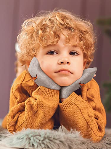 Image of Geyoga 3 Pairs Kids Mittens Winter Stretchy Knit Gloves Winter Dinosaur Full Finger Toddler Mittens for Boys Girls