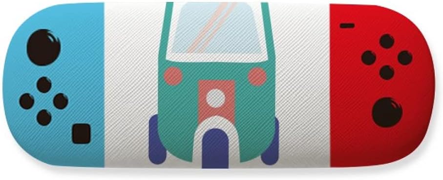 タイ 三輪トラクター アートイラスト 収納メガネケース クリエイティブゲームシェルホルダー