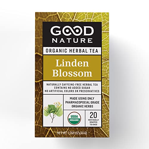 Good Nature Organic Linden Blossom Tea, 1.07 Ounce, 20 Tea Bags #TOP1