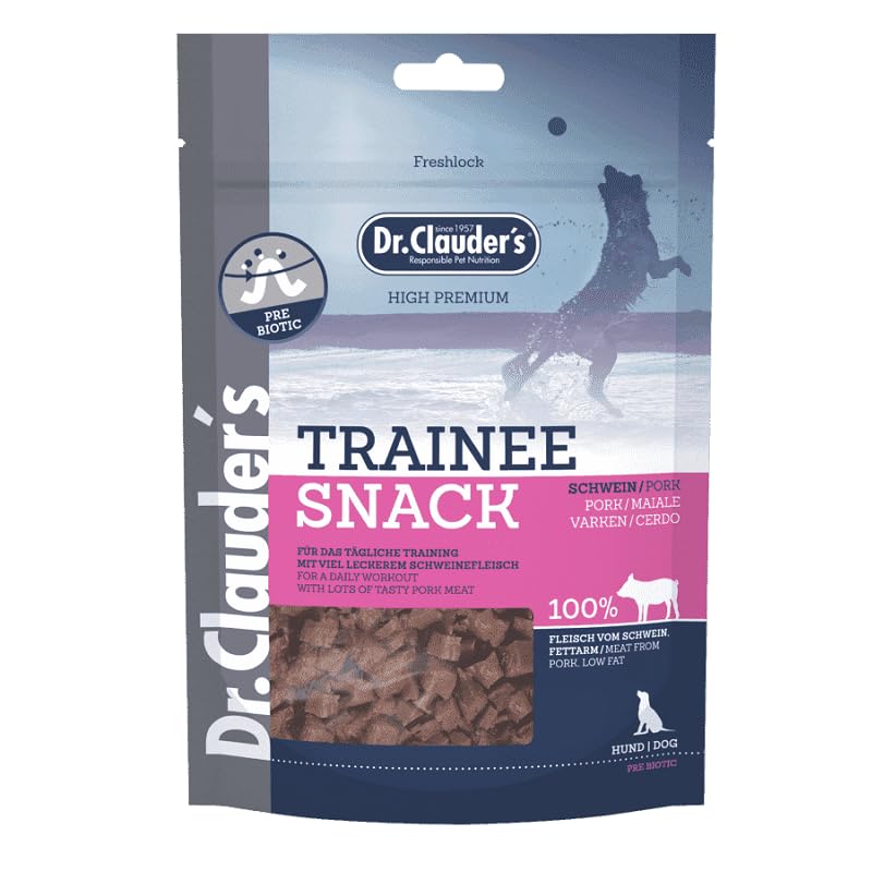 Dr.Clauder Trainee Snack Maiale cubetti in confezioni da 80 grammi
