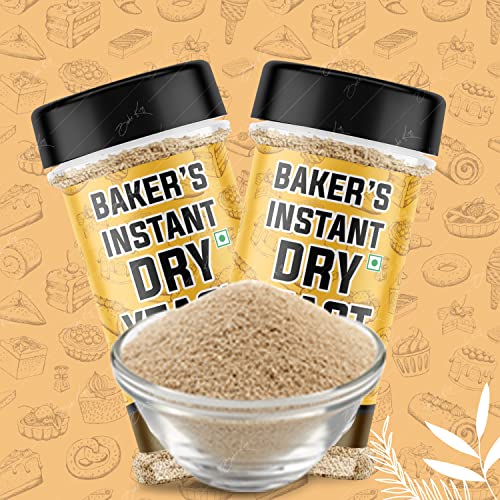 Image of BAKE KING Baker's Instant Yeast 80grm | Active Dry Yeast Powder for Baking Bread and Cake