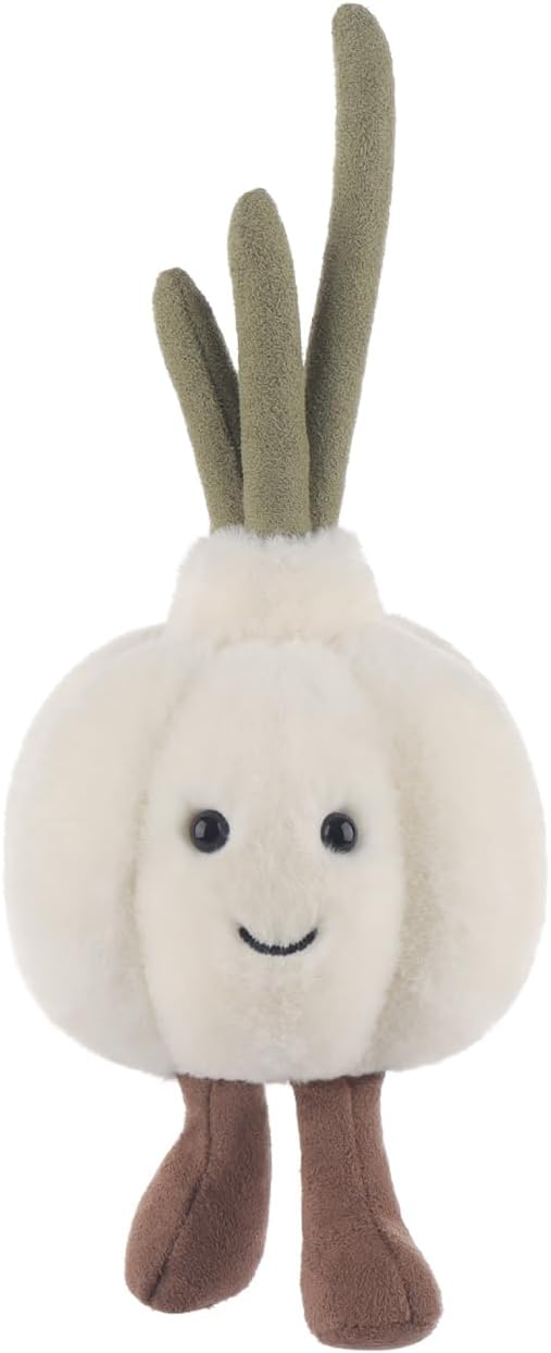 Apricot Lamb Delicious Garlic Stuffed Animals for Kids, Soft Cute Plush Toys for Baby Girl and Boy, Fluffy Delicious Garlic