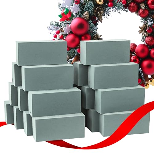 Pack de 20 Espuma Floral Para Flor Seca - Caja de 20 Espumas Húmeda (1 unidad - 23x11x8) - Herramienta Esencial para Arreglos Florales, Esponja Húmeda