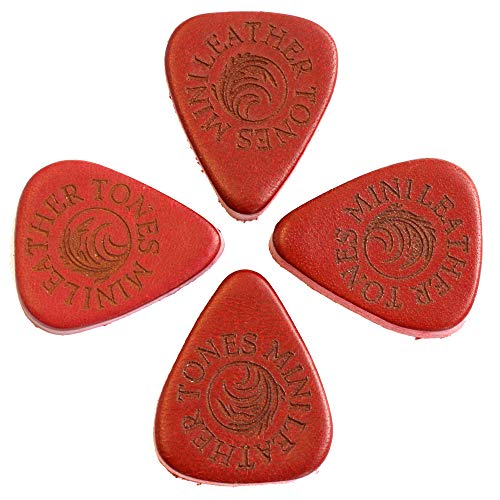 Cuir Tones Mini Leam-mt-4 médiators mixtes, Lot de 4 pièces - Les Beatles, Paul McCartney, John Lennon, RIngo Starr, George Harrison Cuir Tones Mini Leam-mt-4 médiators mixtes, Lot de 4 pièces – Image 5