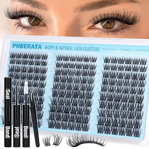 PHKERATA Natural Lash Clusters Kit