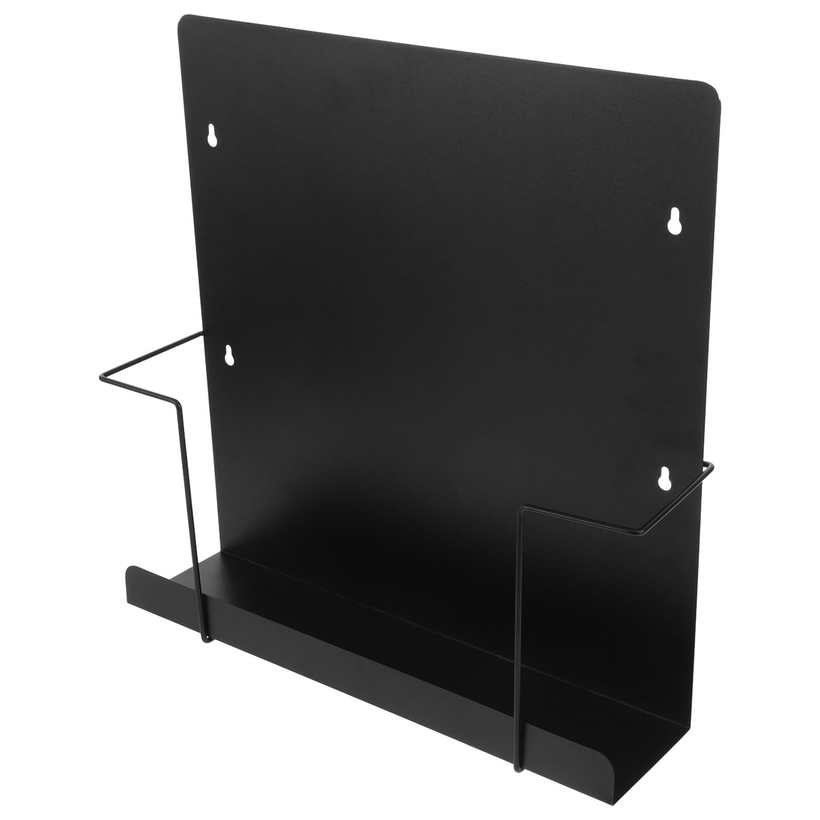 DOITOOL Scaffale da Parete in Metallo Nero per Vinili, Minimalista ed Elegante, Salvaspazio e Organizzazione Estetica per Casa Contemporanea